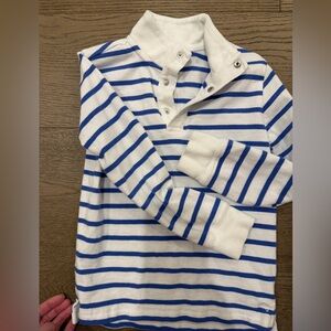 Janie and Jack Blue & White Toddler Boy Striped Shirt